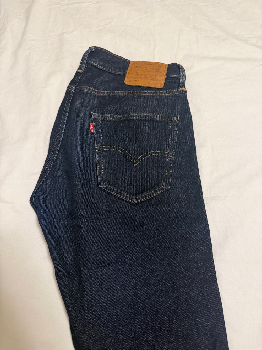 Levi's Men’s Dark Indigo Straight Jeans | 502